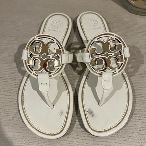 Tory Burch White Sandals